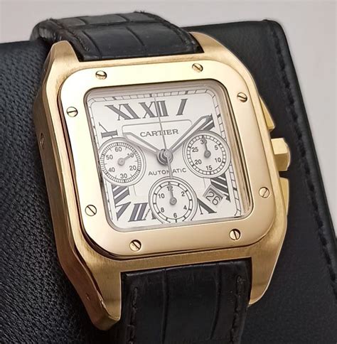 Cartier Santos 100 orologi usato .